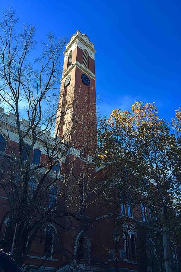 Tower at Vanderbilt University. Photo by Jordan Miller.