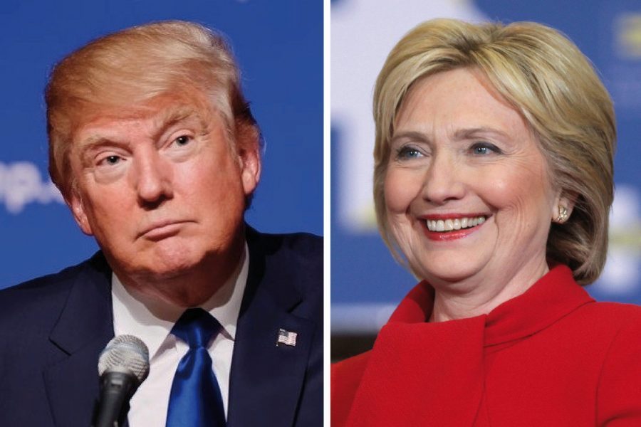The 2016 Election candidates (left: Donald Trump right: Hillary Clinton)
