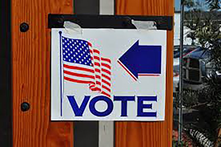 A voting center set up for early voting.