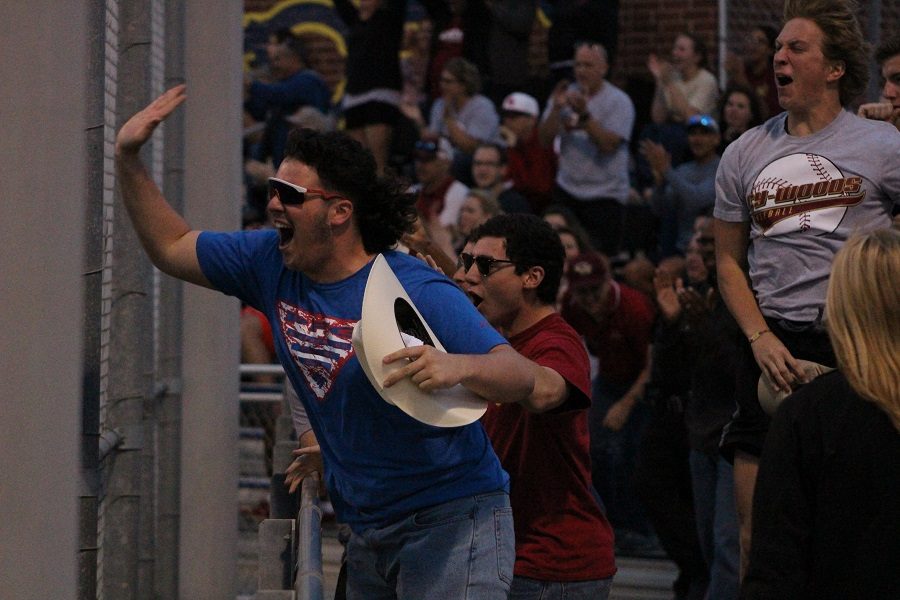 Fan Ryan Kenny pours his heart out as the winning run was scored in the game against Cy Ranch