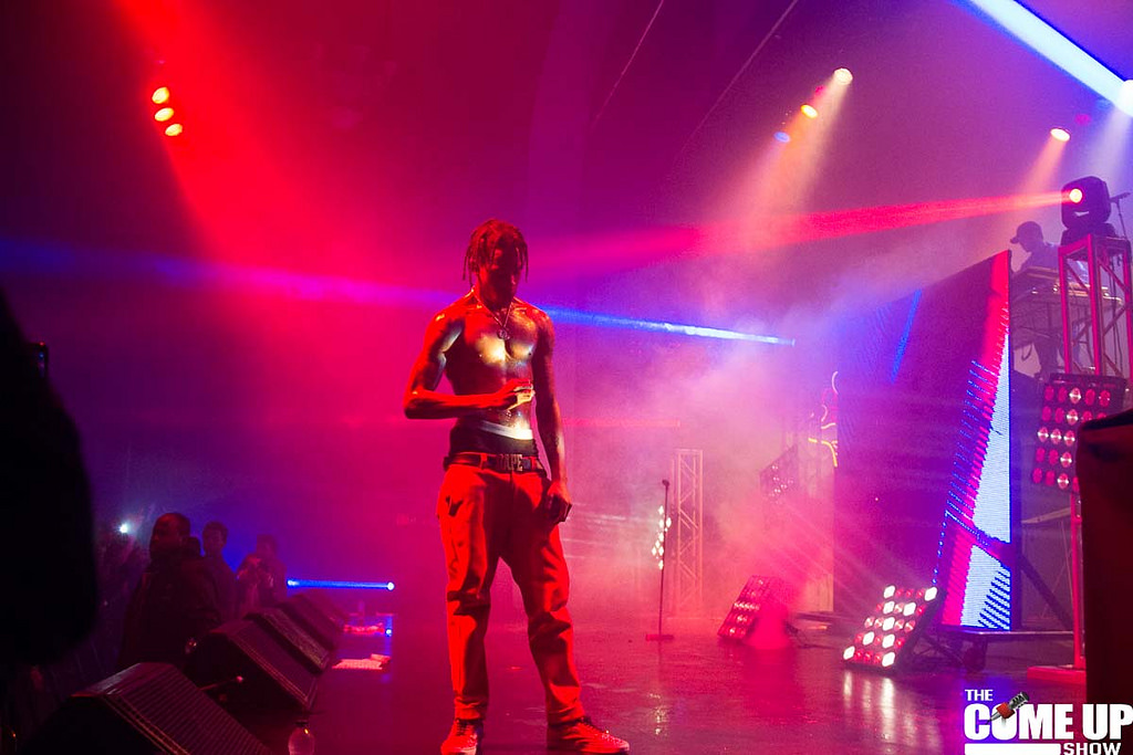 Travis Scott performing in Toronto on the Rodeo tour