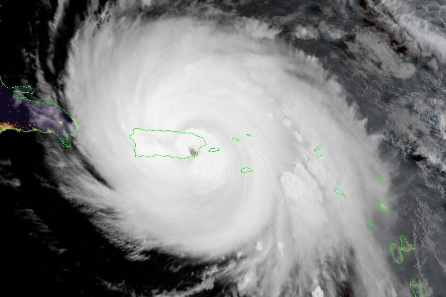 Satellite image of Hurricane Maria