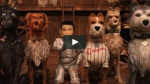 A scene from the movie, Isle of Dogs.