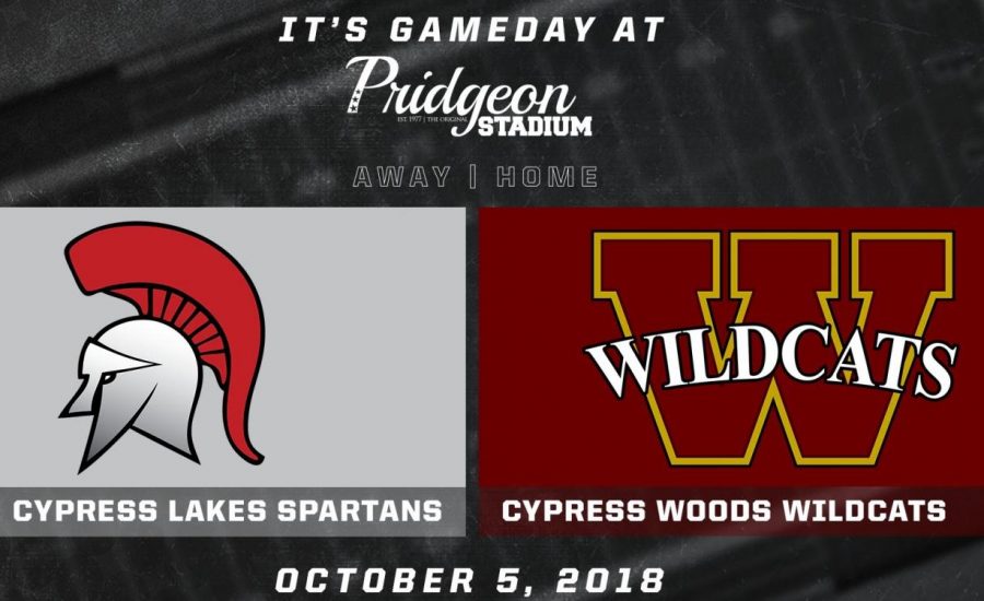 Cy Woods vs Cy Lakes football game information