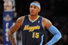 Carmelo Anthony when he played with the Denver Nuggets