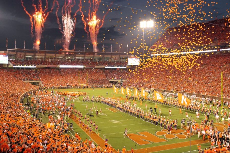 Clemson Tigers celebrating