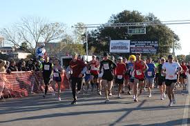 A photo of runners in a half marathon