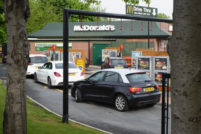 A drive-thru restaurant