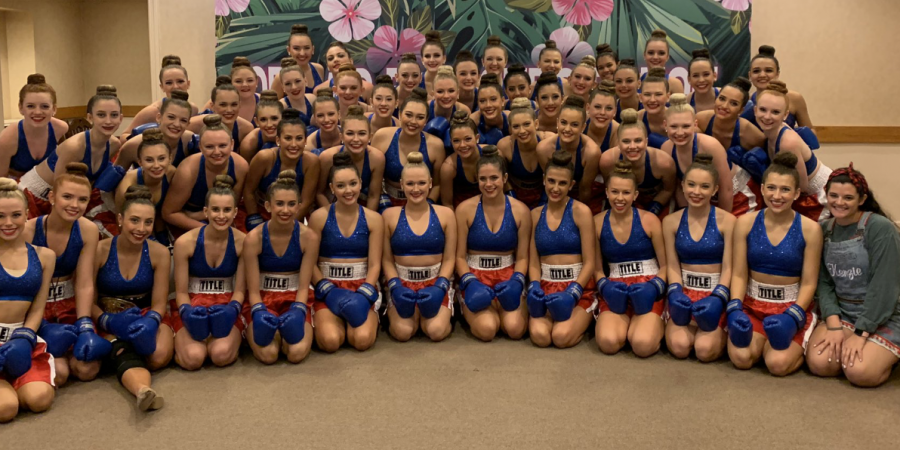 The Cypress Woods Crimson Cadettes preforming in Hawaii.