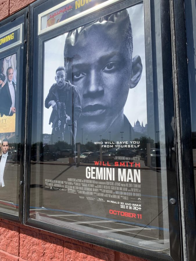 The poster for Gemini Man, in theaters everywhere.