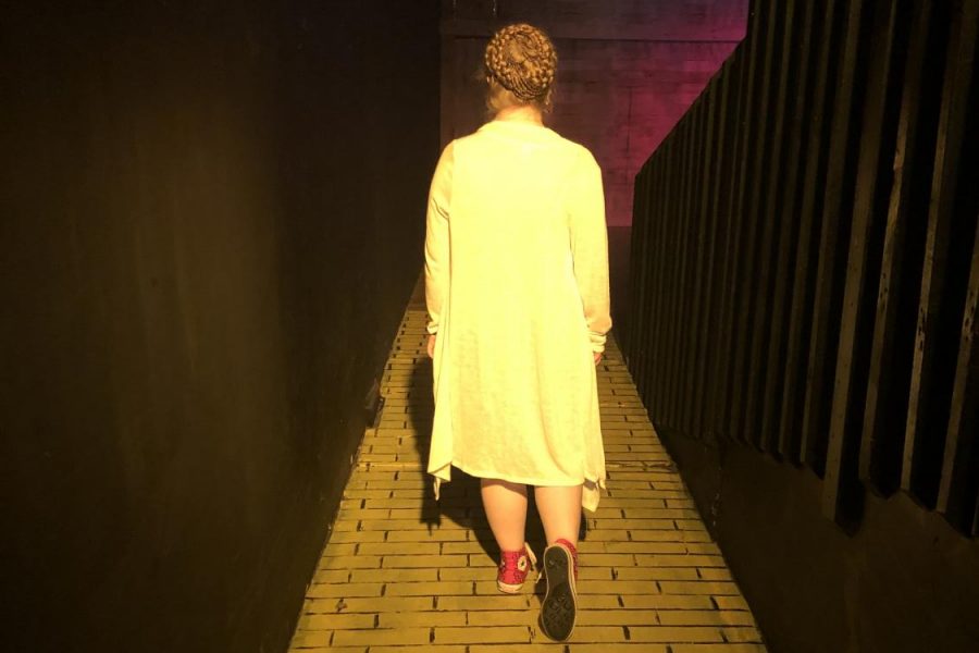 Senior and online editor MackenseyD following the yellow brick road into Art Factory to see The Wizard of Oz.