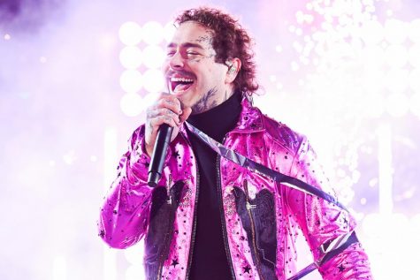 Post Malone preforming at Dick Clark's New Year's Rockin' Eve With Ryan Seacrest 2020.